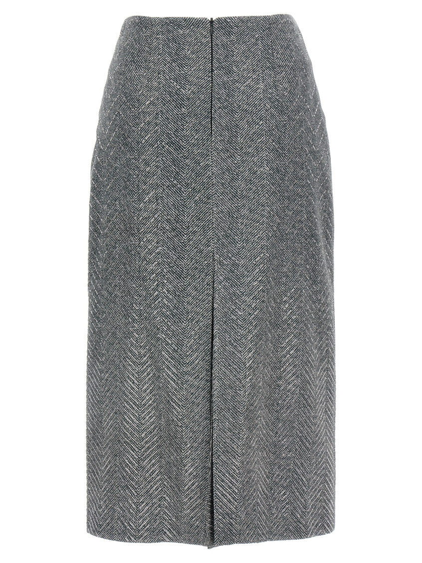 Grey Rhinestone skirt 2