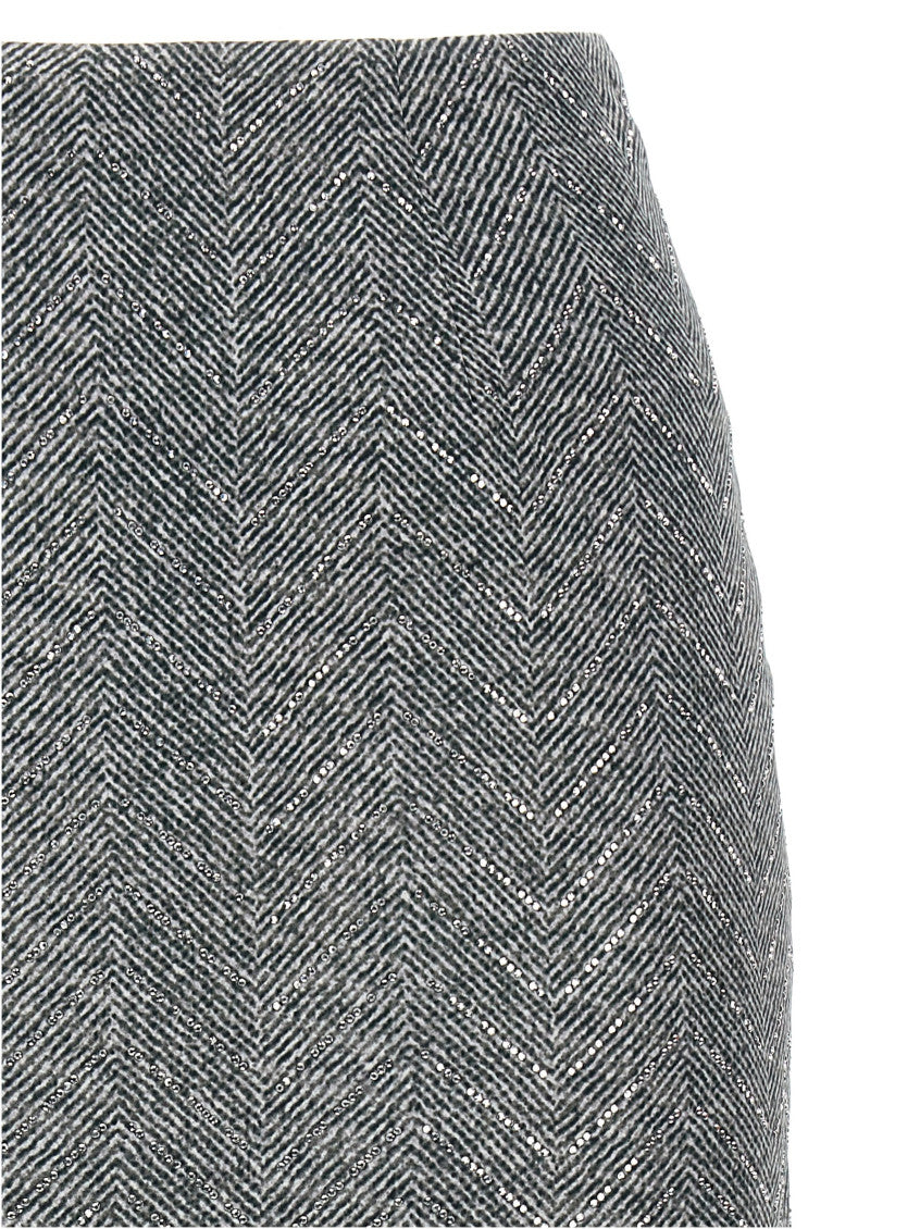 Grey Rhinestone skirt 3