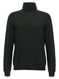 Dark Green Wool Turtleneck Sweater 1