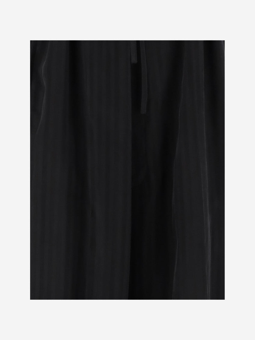 Black Drawstring Wide-Leg Pants 3