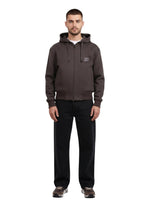 Dark Brown Hood Jackets 1
