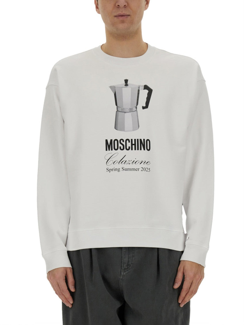 White Crew Neck Sweatshirts 1