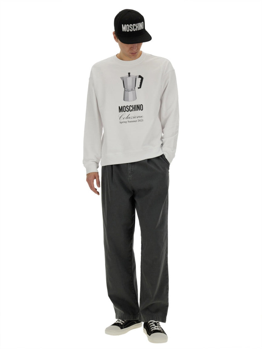 White Crew Neck Sweatshirts 2