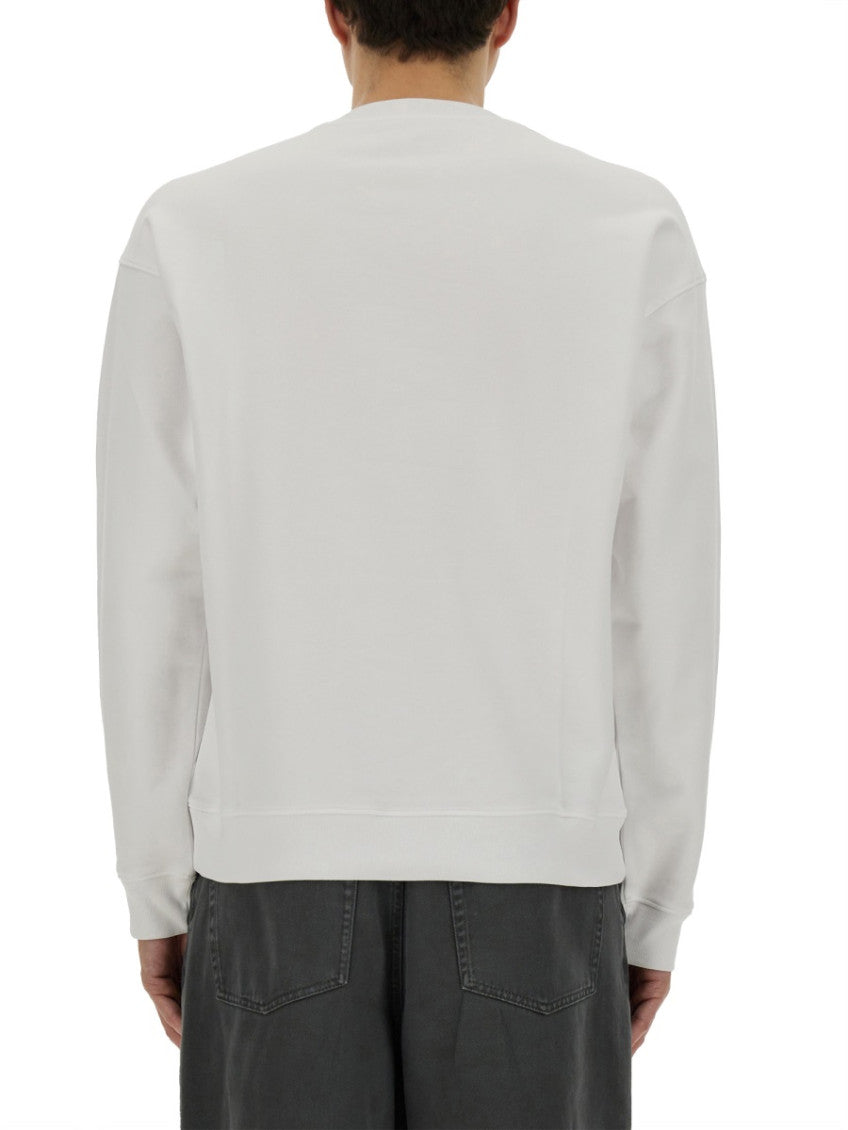 White Crew Neck Sweatshirts 3