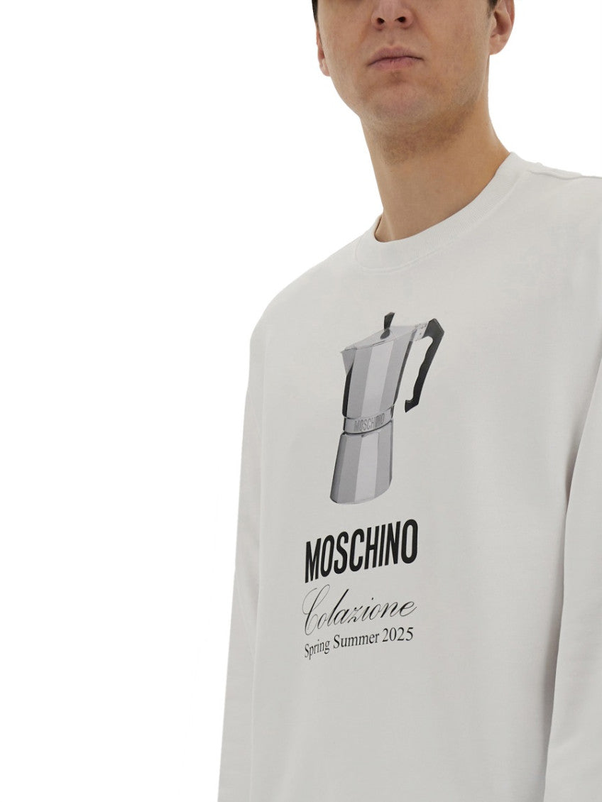 White Crew Neck Sweatshirts 4