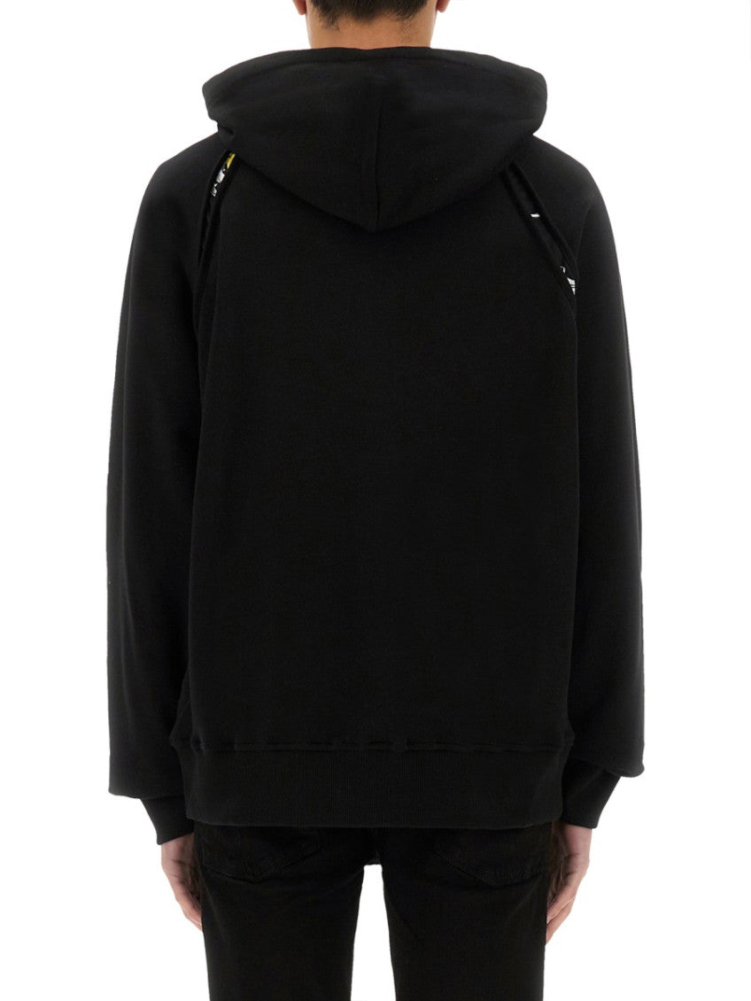 Black Logo Relaxed Hoodies 3