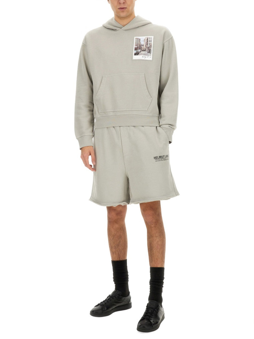 Grey Graphic Relaxed Hoodies 2