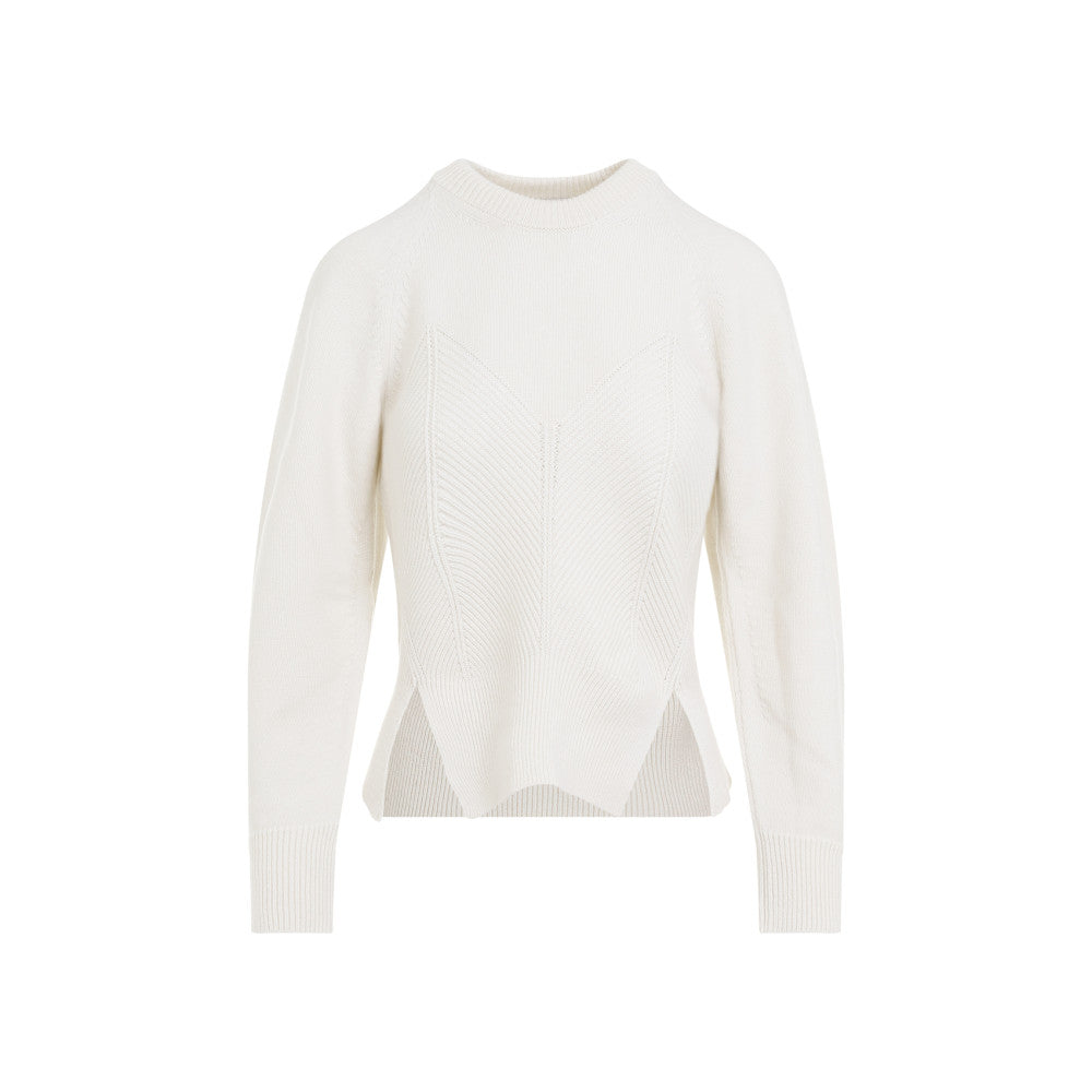 White Crew Neck Sweater 1