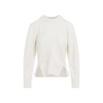 White Crew Neck Sweater 1
