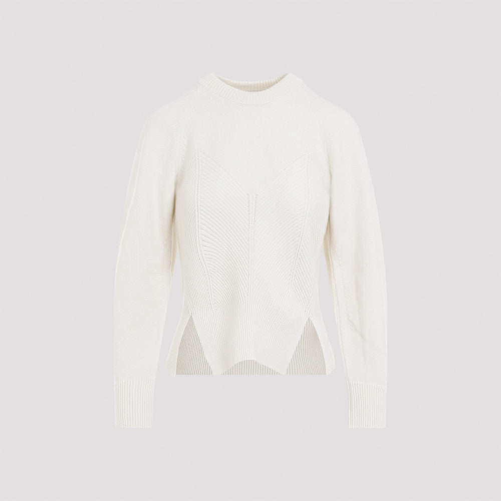 White Crew Neck Sweater 3