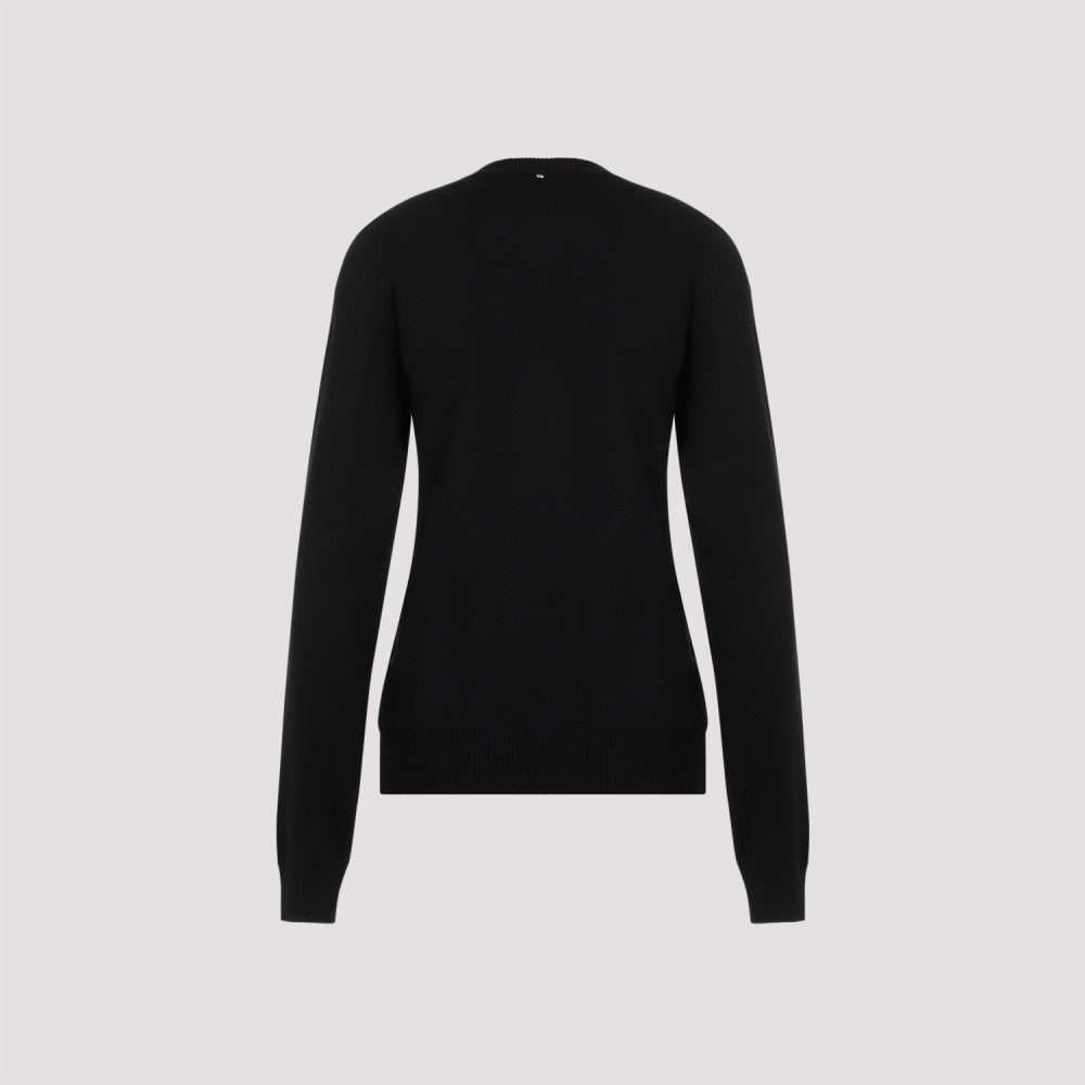 Black Roundneck Cutout Pullover 4