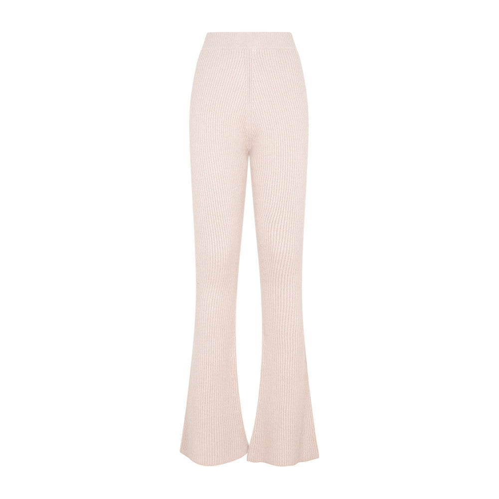 Natural Fleece Wool Flare  Pant 1