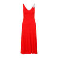 Red Flame Sleeveless A-line Midi Dress 1