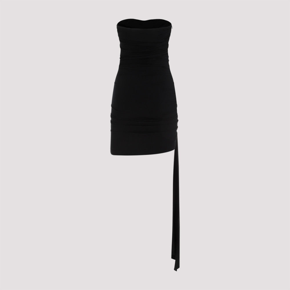 Black Viscose Mini Dress 4