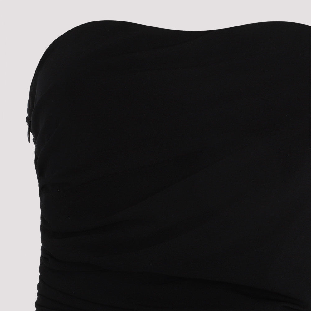 Black Viscose Mini Dress 5