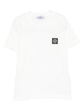 Boys White Cotton T-Shirt 1
