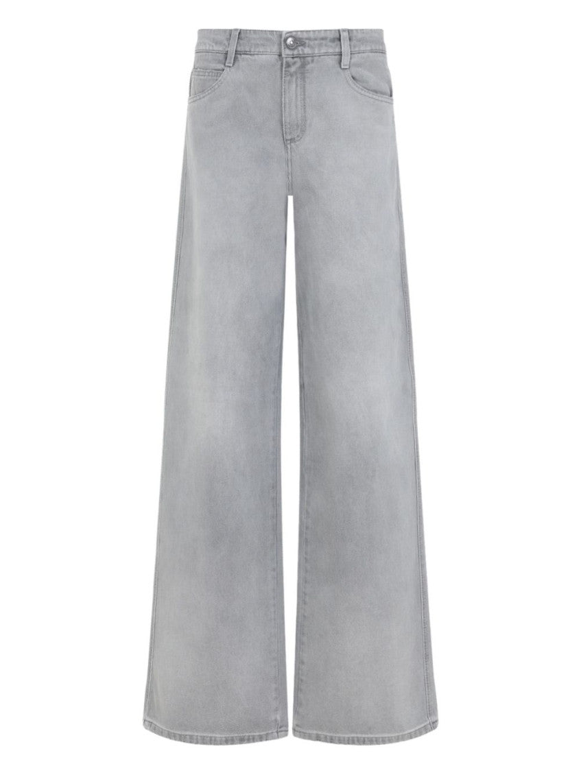 Grey Wide Leg Jeans 1