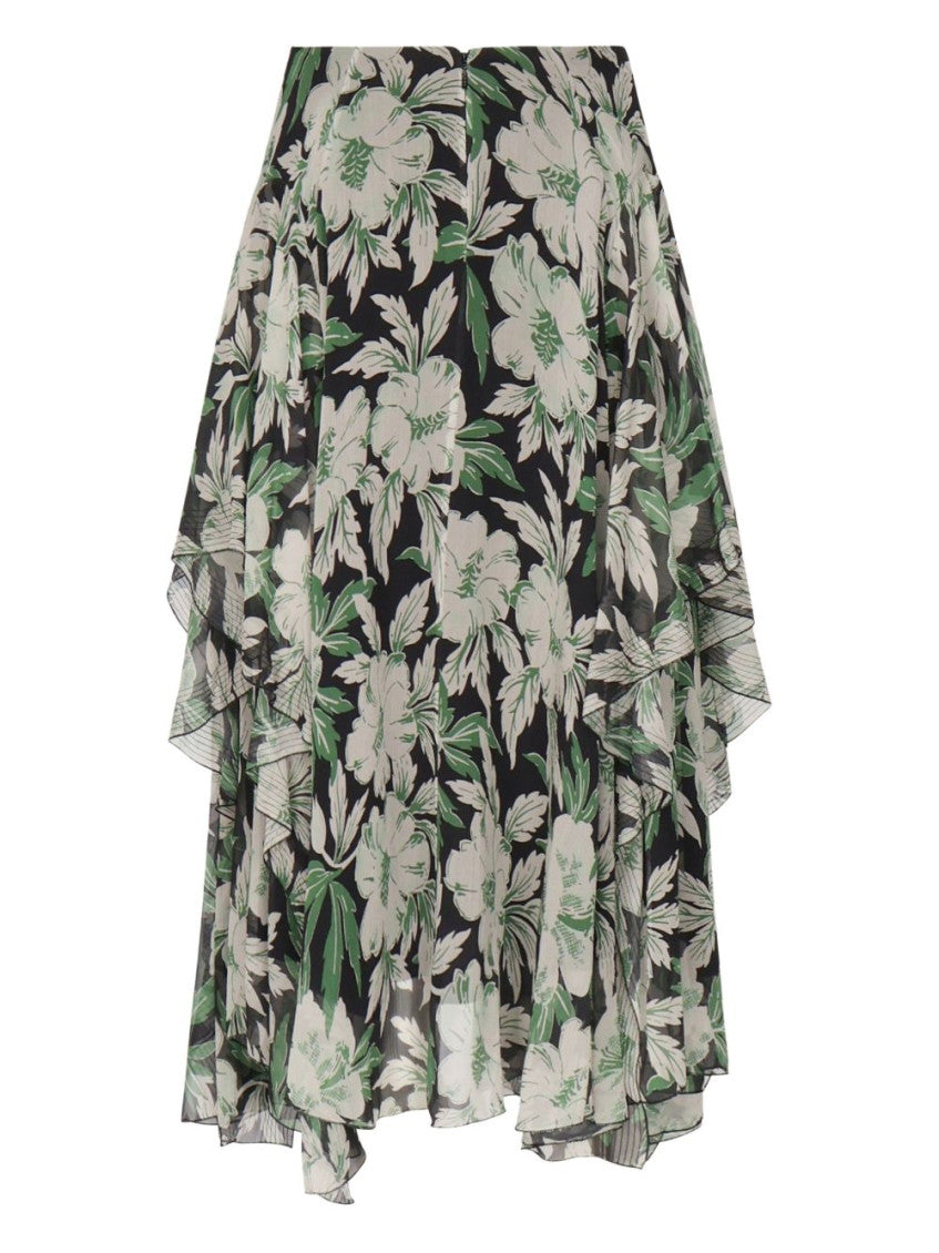 Multicolor Silk Skirt 2