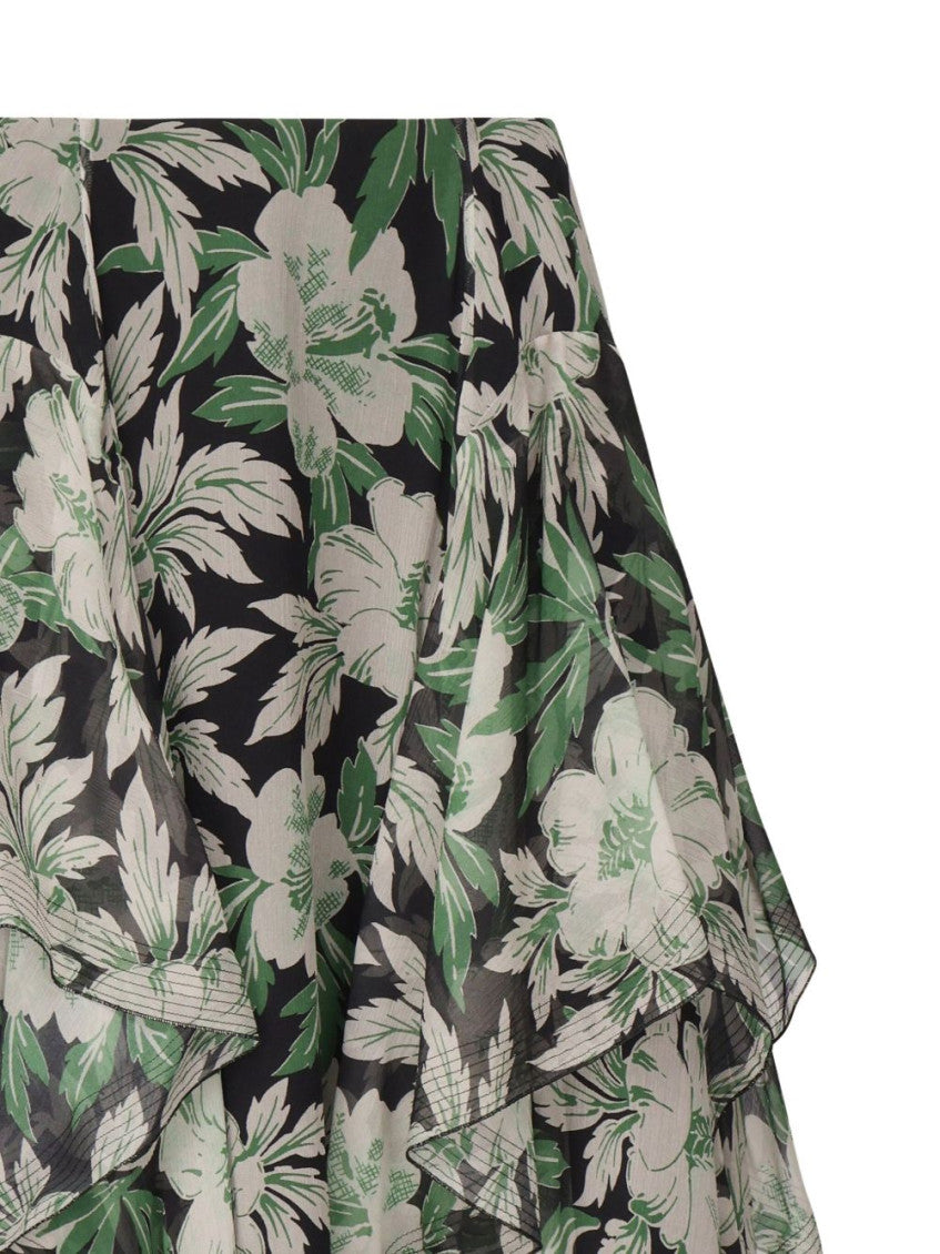 Multicolor Silk Skirt 3