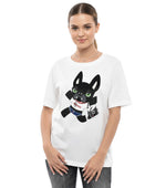 White Graphic Crew Neck T-Shirt 1