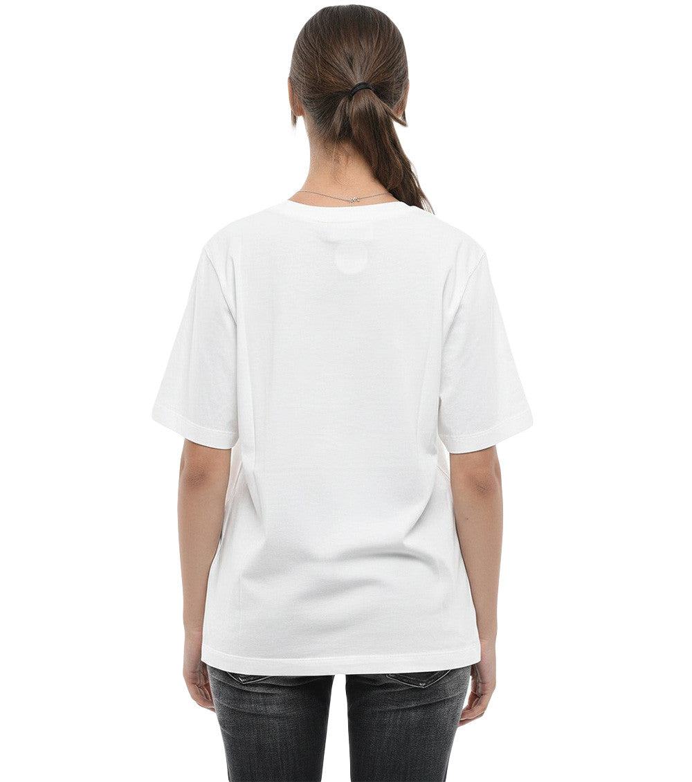 White Graphic Crew Neck T-Shirt 2