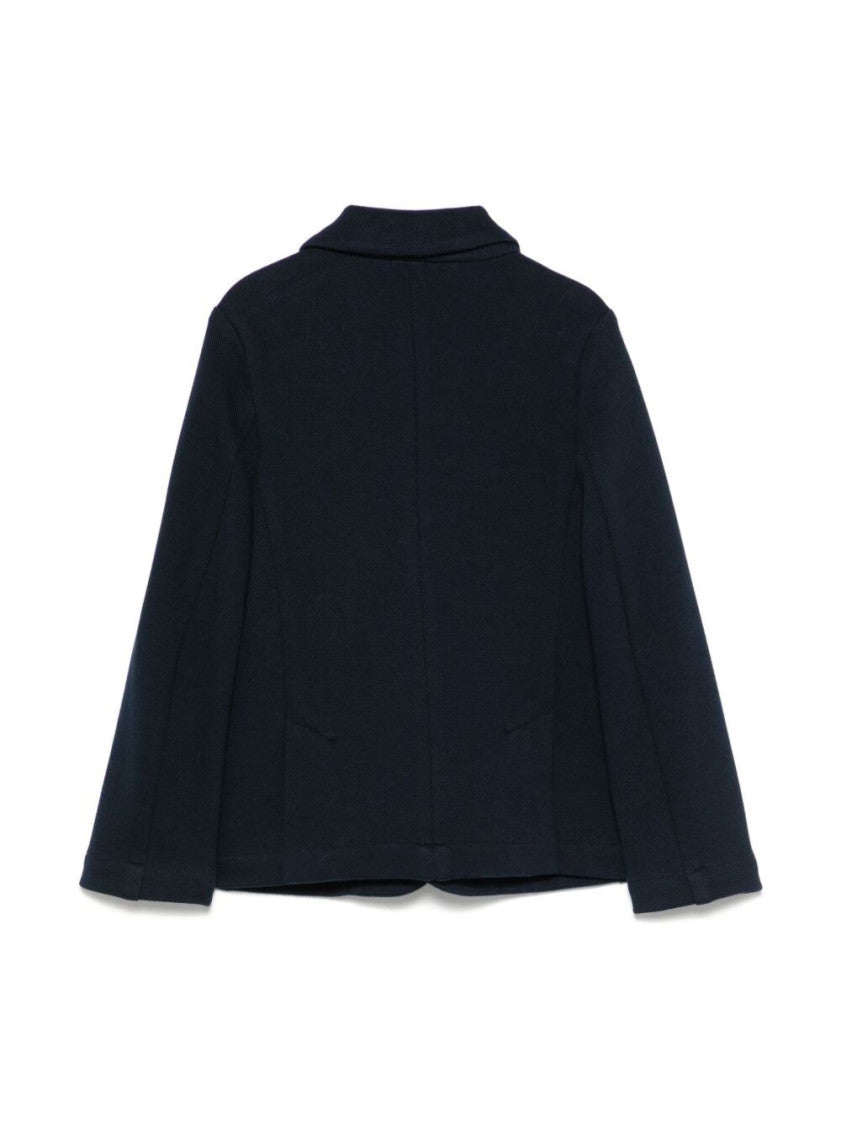 Boys Navy Blue Logo Blazer 2