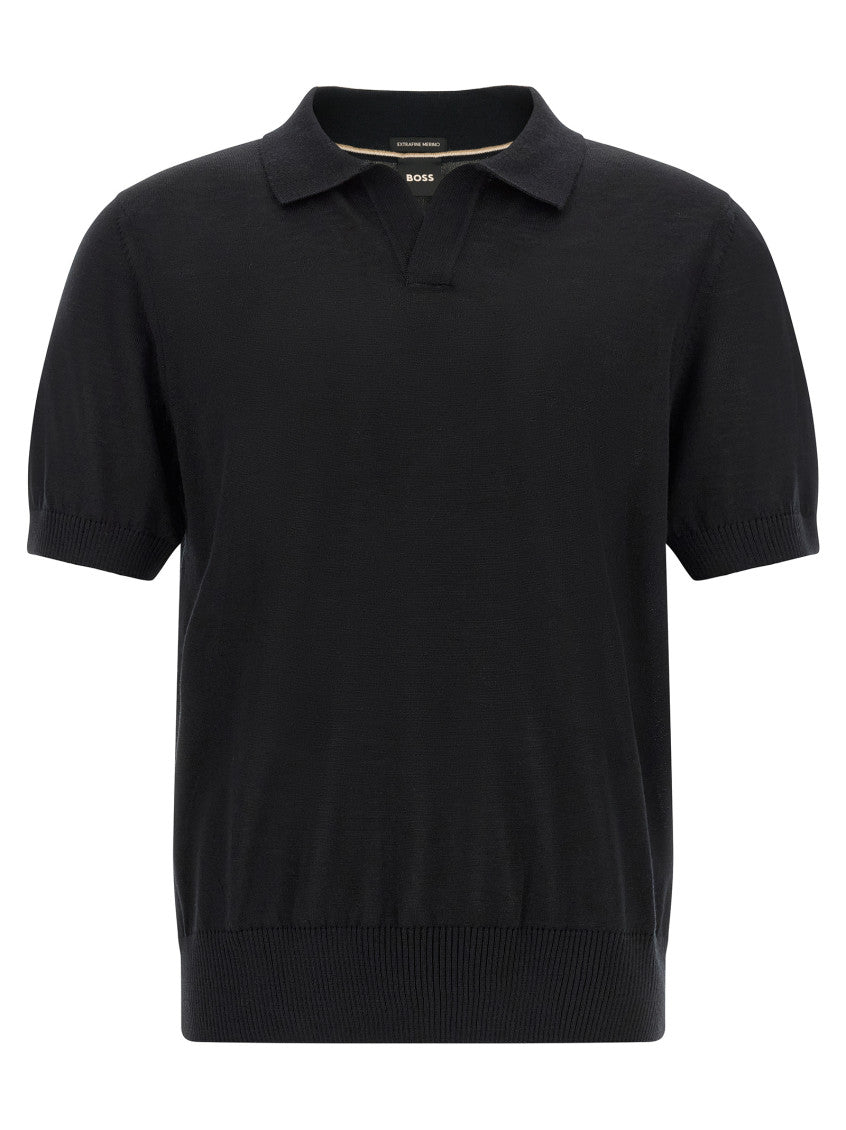 Black Shirt Collar Polo 1