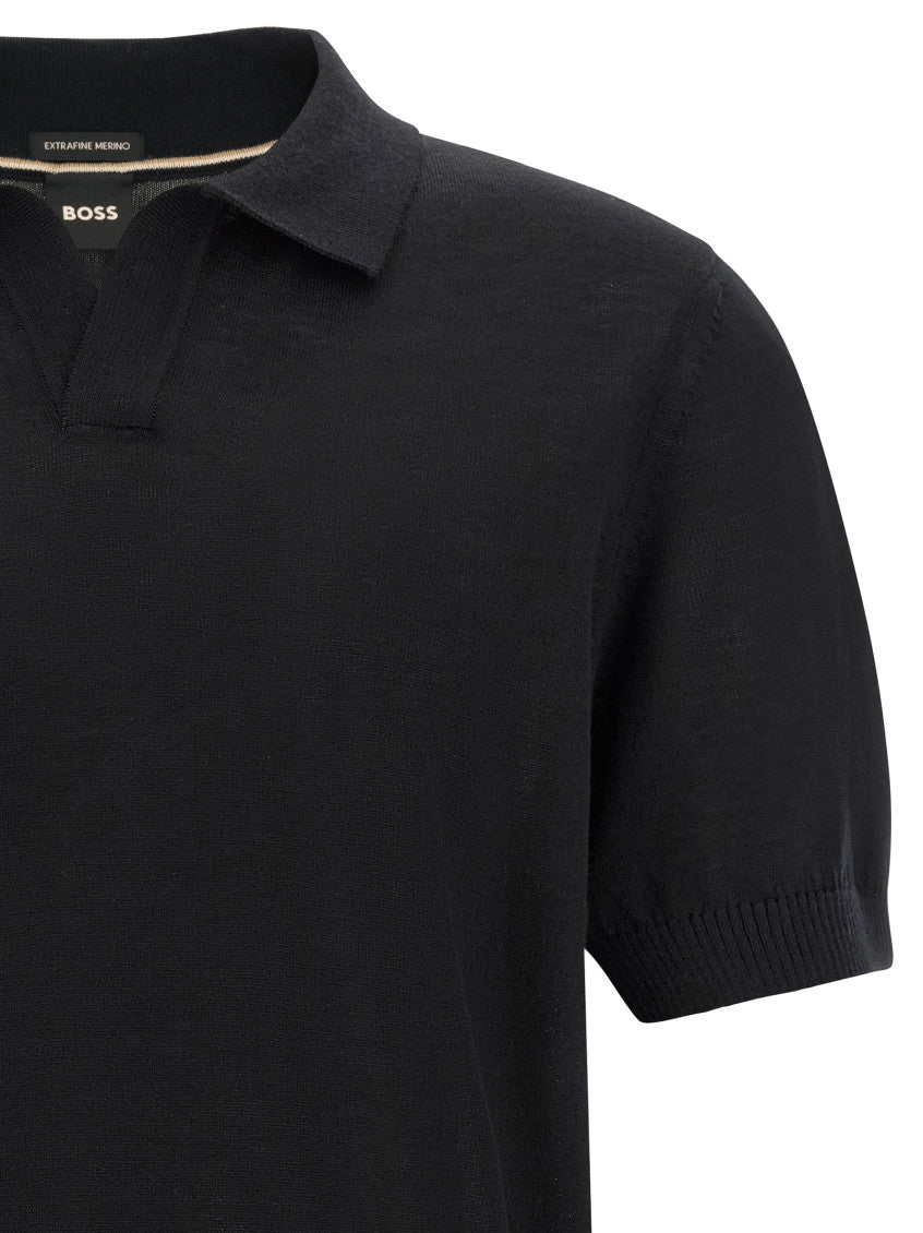 Black Shirt Collar Polo 3