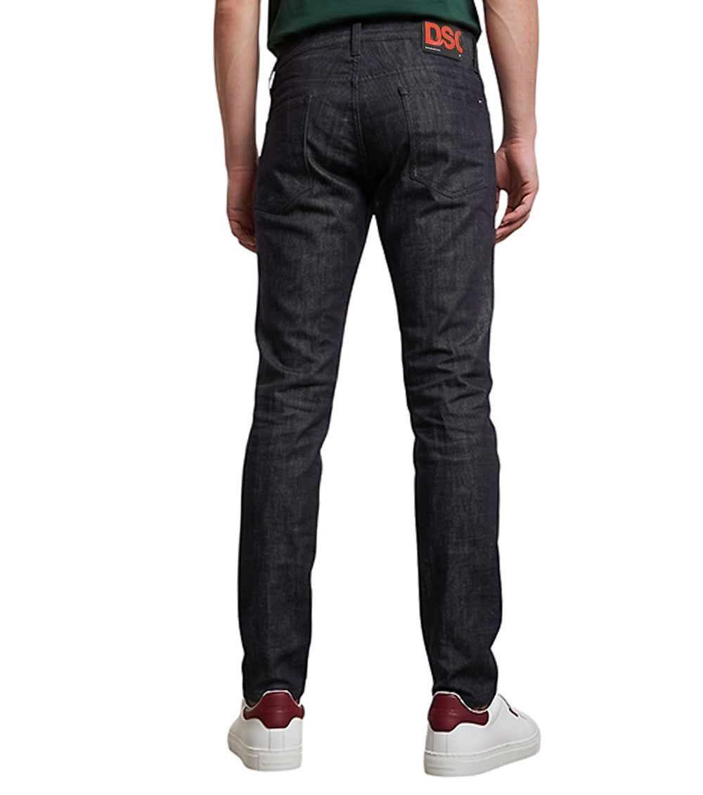 Black Slim Mid Rise Jeans 4