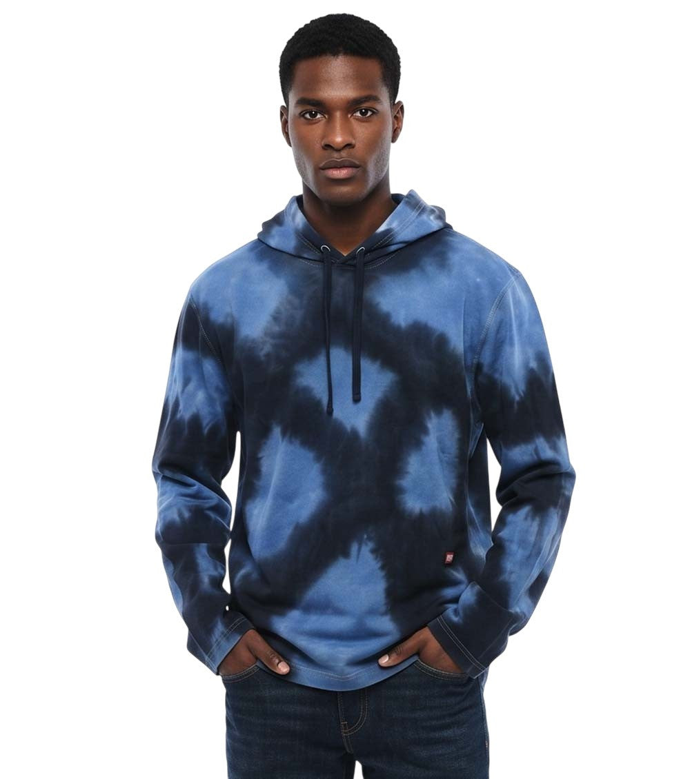 Blue Tie-Dye Regular Hoodie 1