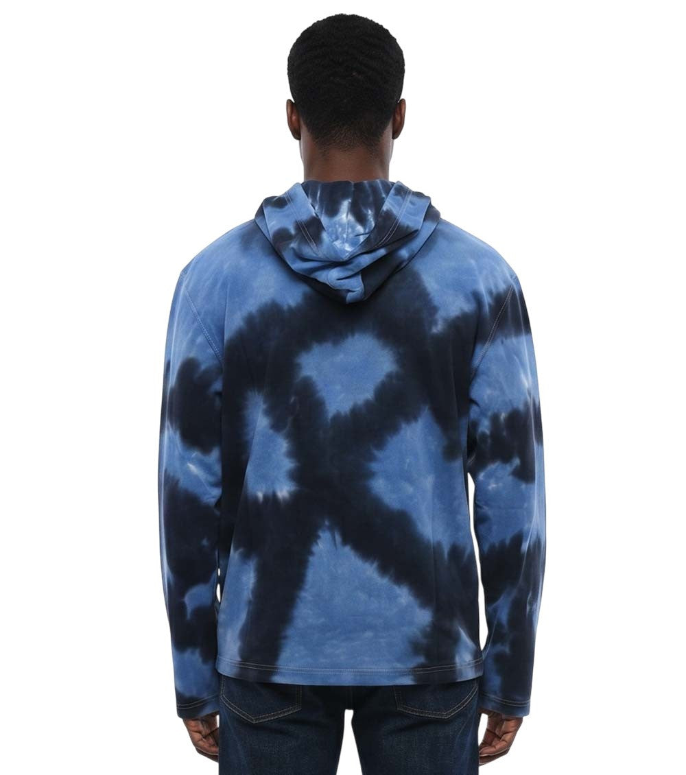 Blue Tie-Dye Regular Hoodie 2