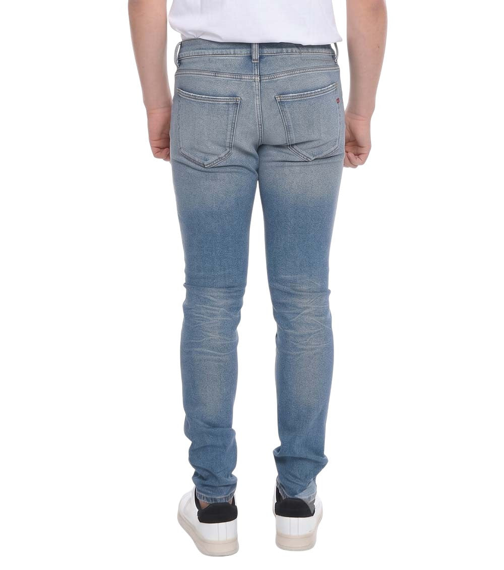 Blue Slim Mid Rise Jeans 2
