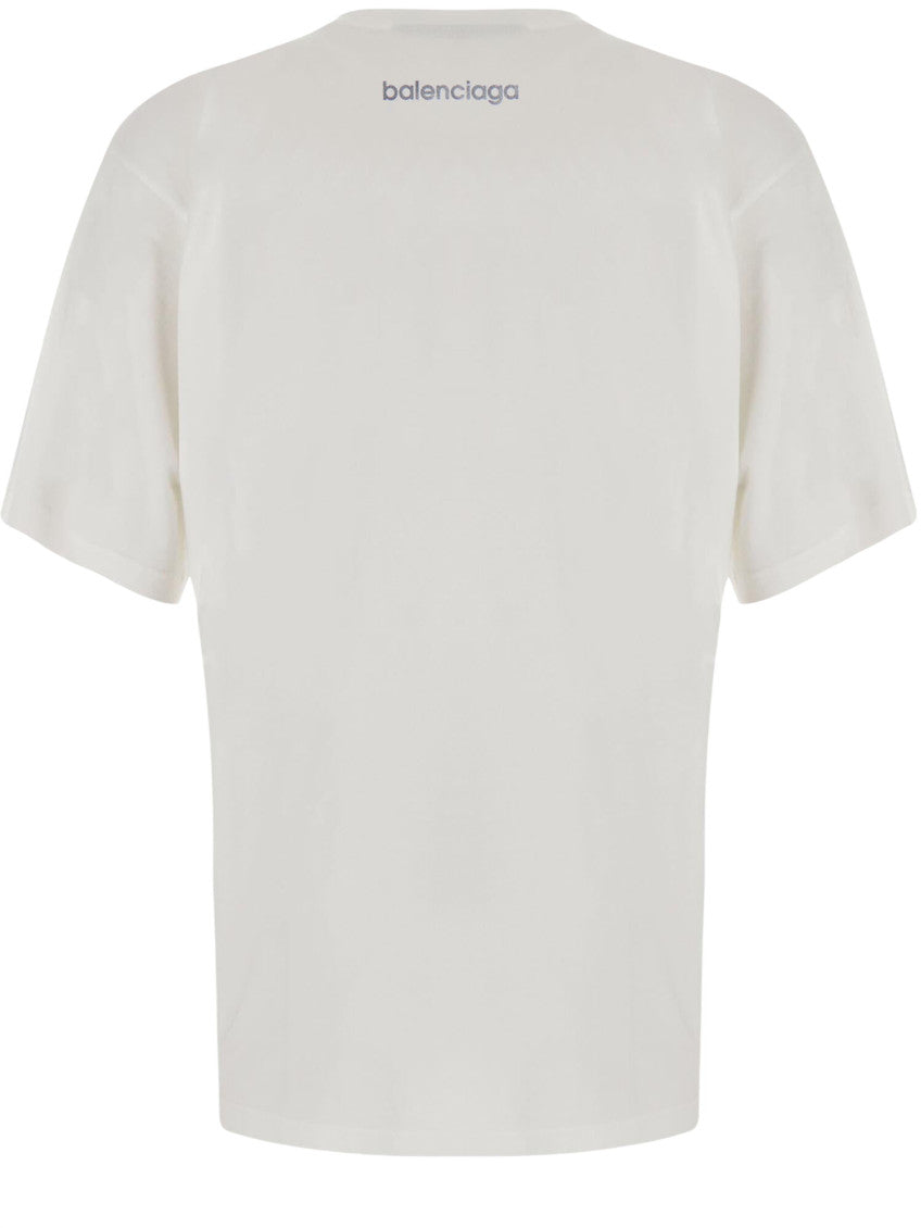 White Crew Neck T-Shirt 2