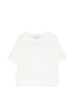 White Solid Crew Neck T-Shirt 1