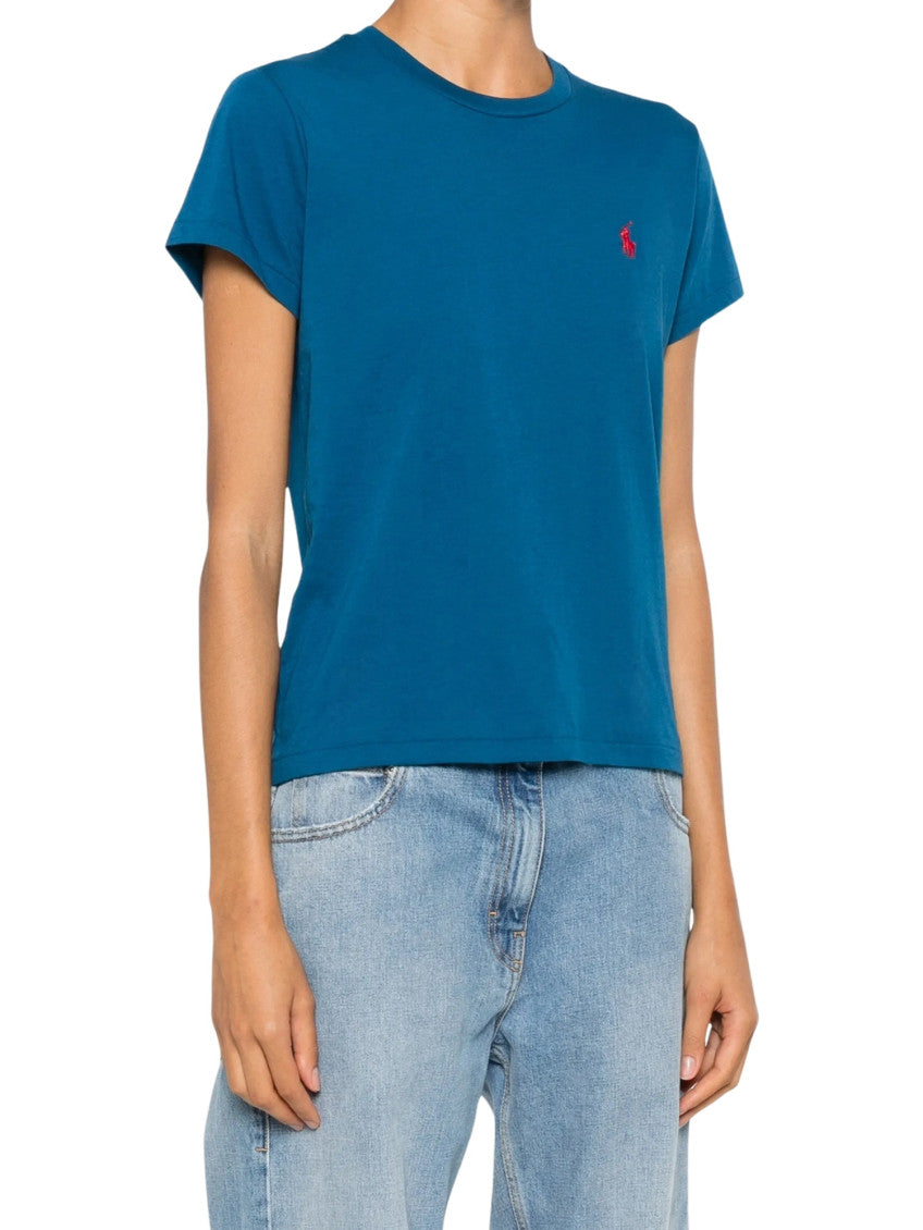 Navy Logo Crew Neck T-Shirt 2