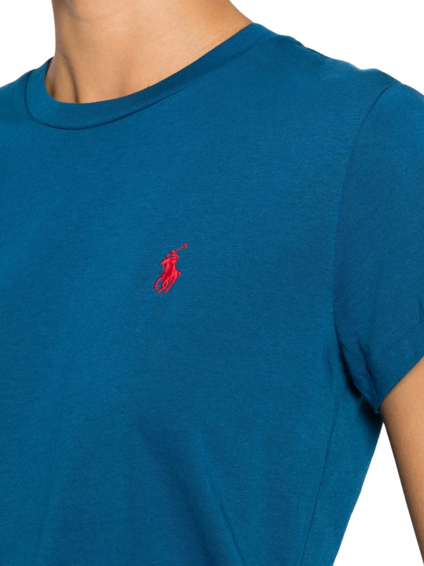 Navy Logo Crew Neck T-Shirt 4