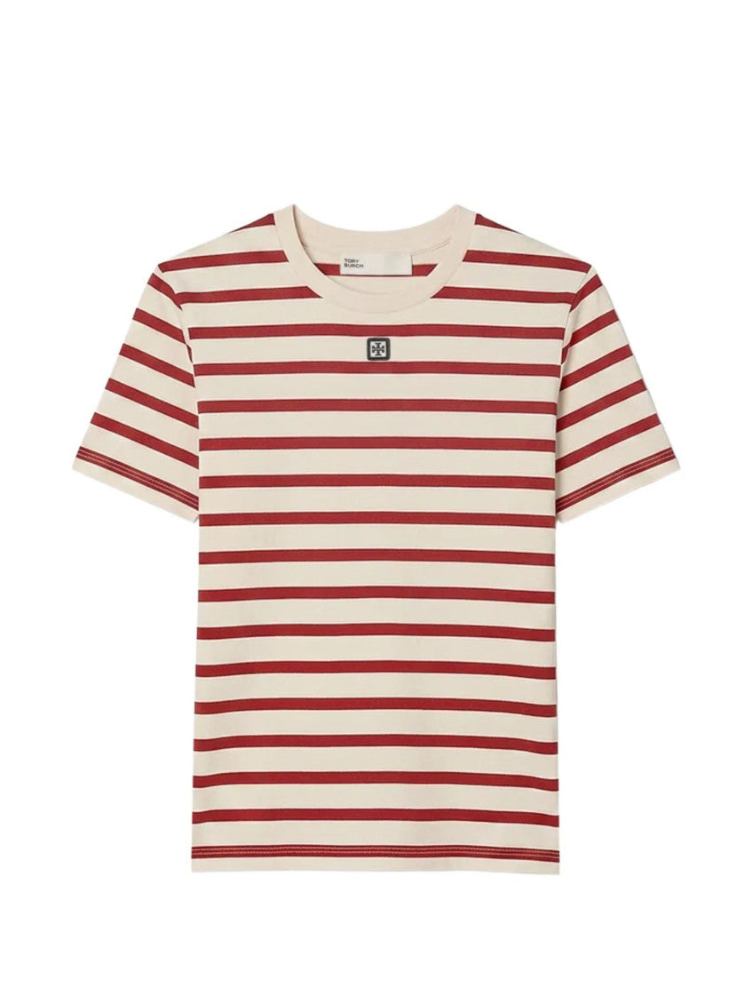 Red Stripes Crew Neck T-Shirt 1