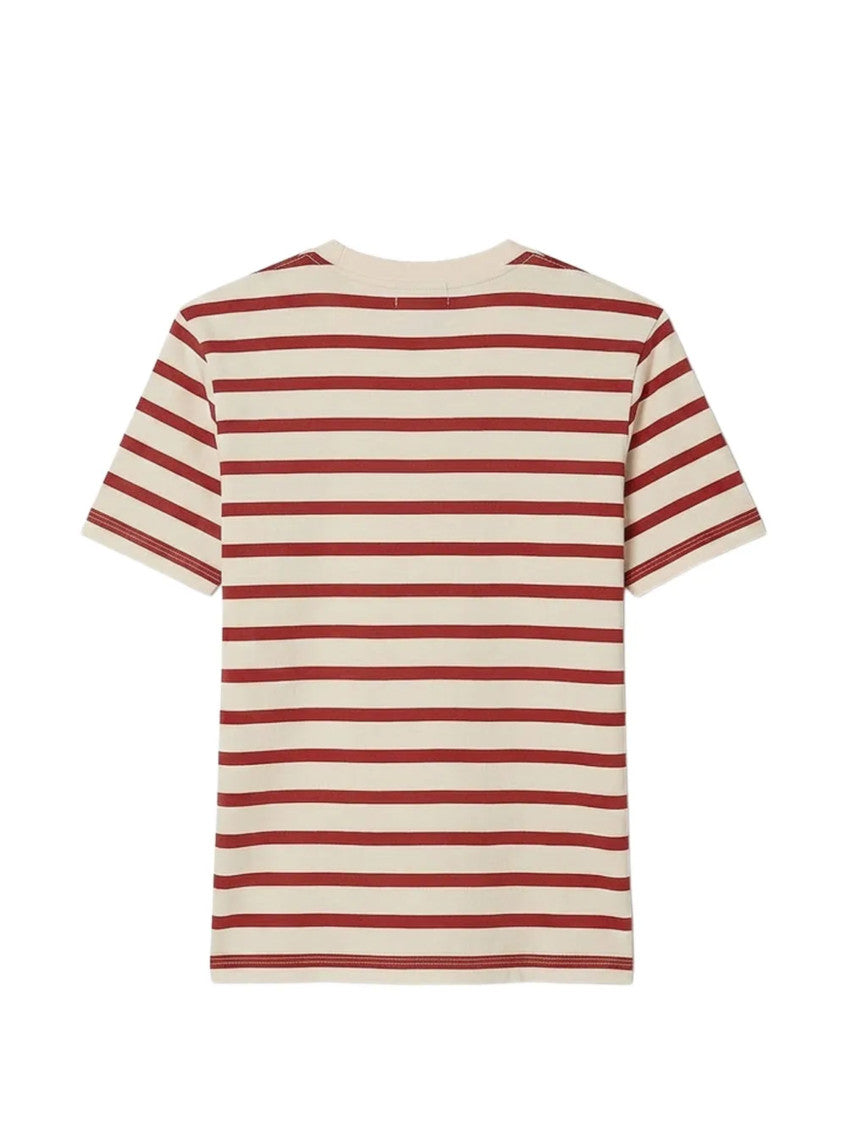 Red Stripes Crew Neck T-Shirt 2