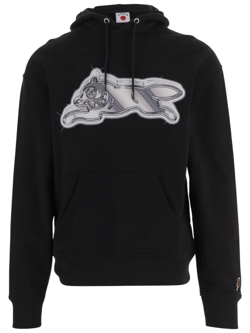 Black Graphic Logo Hoodie 1