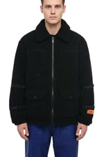 Black Fleece Textured Jacket 1