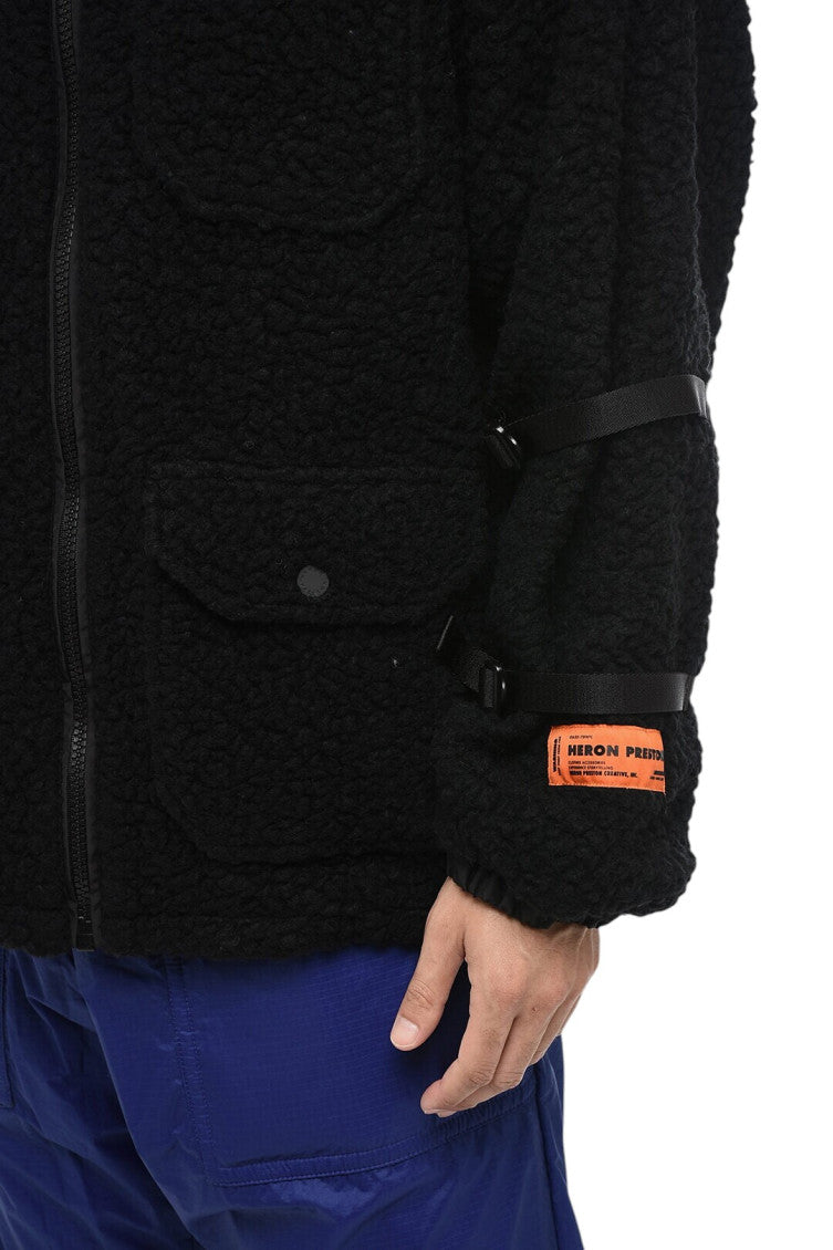 Black Fleece Textured Jacket 3