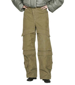 Green Relaxed Cargo Pants 1