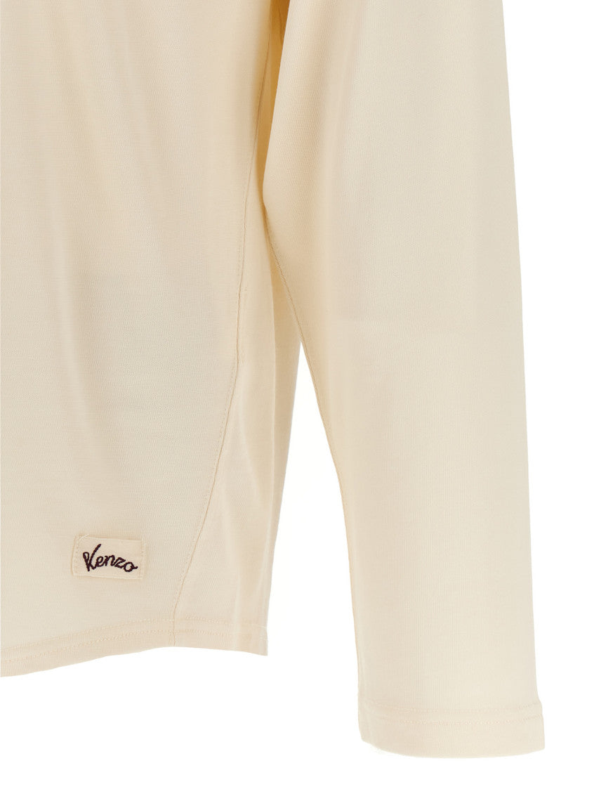 Light Beige Logo T-Shirt 4