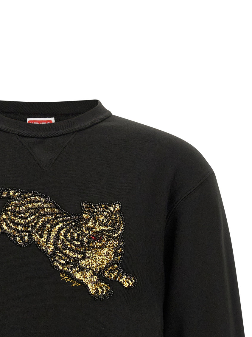 Black Crew Neck Sweatshirt 3