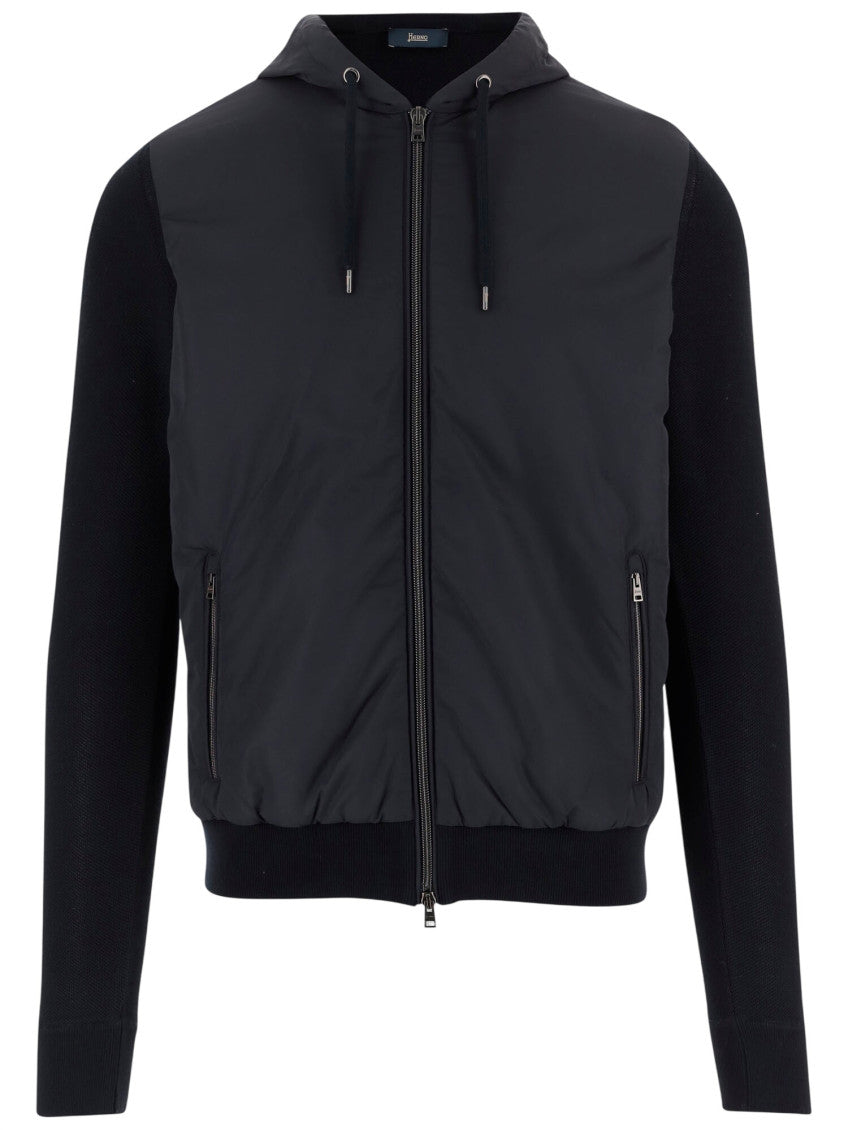 Blue Zip Up Hood Jacket 1