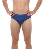 Blue Solid Swim Shorts 1