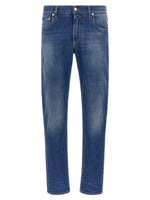 Blue Mid Rise Jeans 1