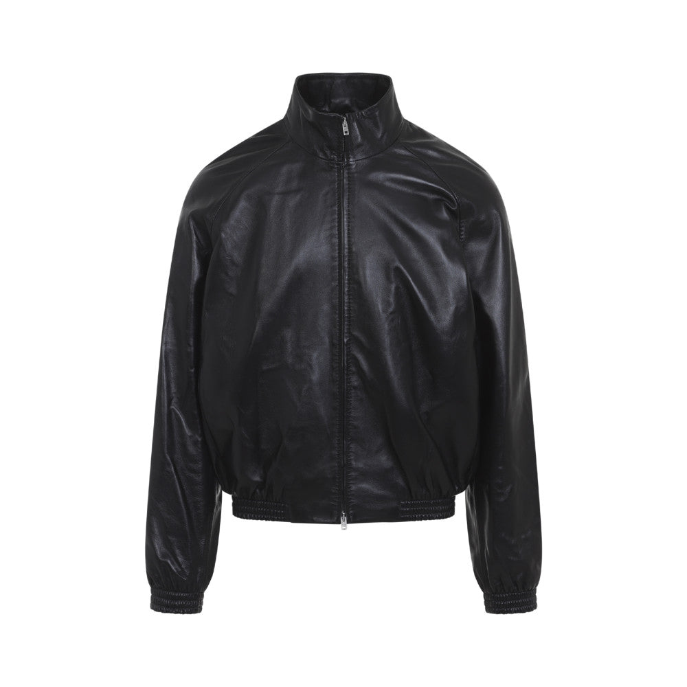 Black Mock Collar Jacket 1