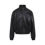 Black Mock Collar Jacket 1