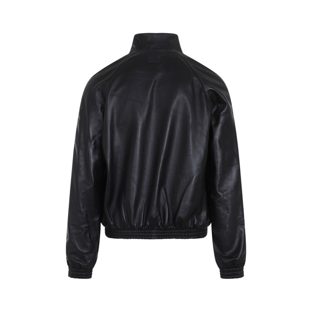 Black Mock Collar Jacket 2